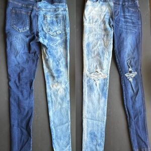 JVINI Blue Distressed Women Jeggings
